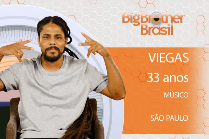 Viegas não corta o cabelo há 17 anos e se dedica a seus dreads.