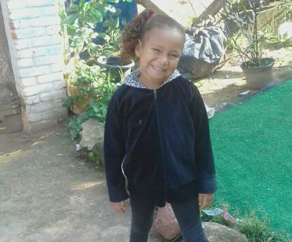 Kauani Cristhiny, de 6 anos, foi encontrada morta em Mongaguá, SP — Foto: Arquivo Pessoal/Diana Soares